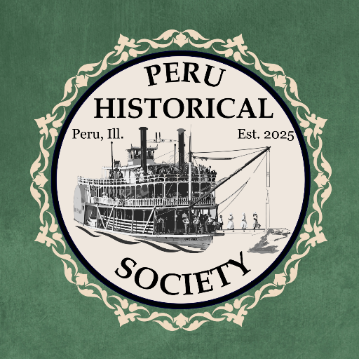 Peru Historical Society Logo with ship and name of society